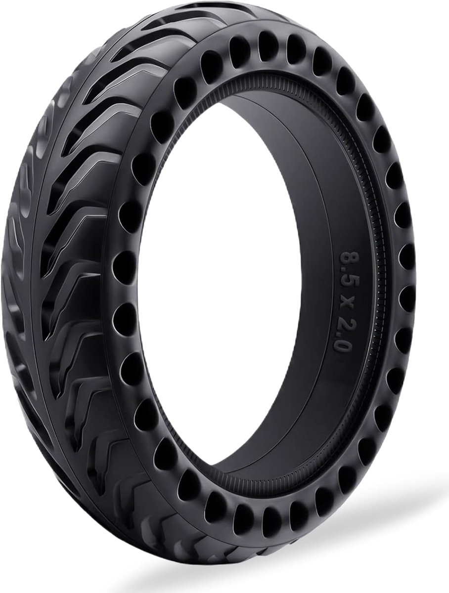 SnelShoppen - 2 Stuks Massieve Banden 8.5x2.0 (50/75-6.1) voor Elektrische Scooter, Onderhoudsvrij, Geschikt voor Diverse Modellen, Perfecte Vervangin