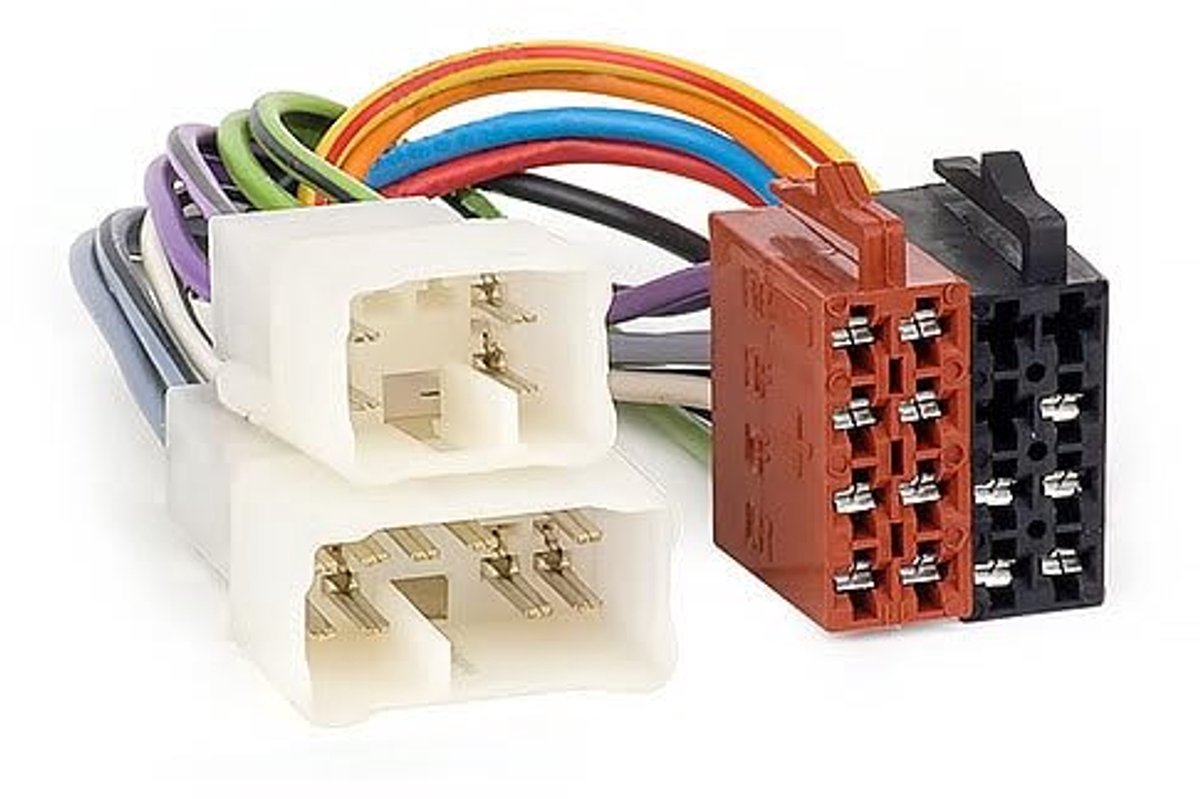 SnelShoppen - Audioproject A228 ISO Kabelset voor Autoradio Quadlock + Antenneadapter voor Toyota Auris, Aygo, Yaris, Corolla, Verso, Lexus, Daihatsu,