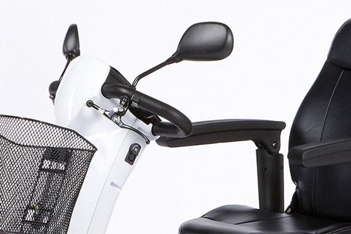 SnelShoppen - Universele Spiegel voor Rolstoel - Hoogwaardige Handgrepen Spiegel met Klem - Verstelbare en Duurzame Handspiegel voor Mobiliteit Scoote