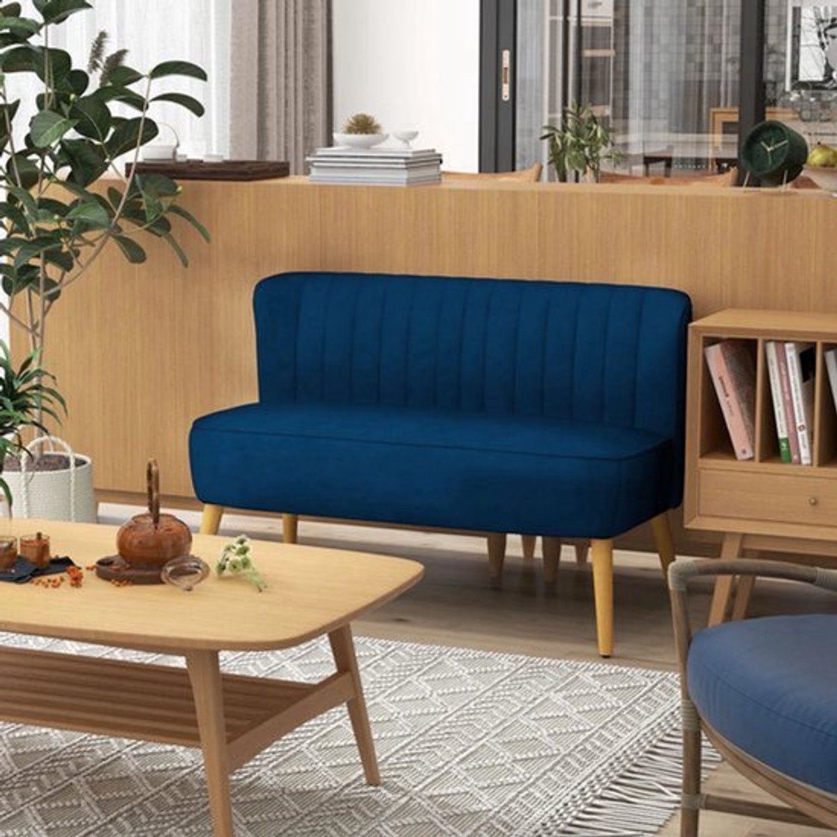 Tweezitsbank – Tweezitssalon – Bank Voor Twee – Loungebank – Minimalistisch Scandinavisch