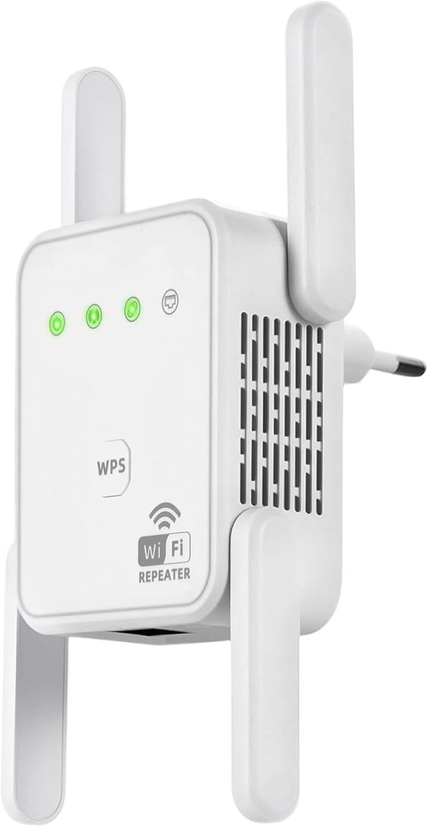 SnelShoppen - Wifi-versterker 1200 Mbit/s - Dual-band wifi-repeater 5G & 2,4G - Ultra-reikbare wifi-versterker met LAN-aansluiting, AP-modus, WPS, com