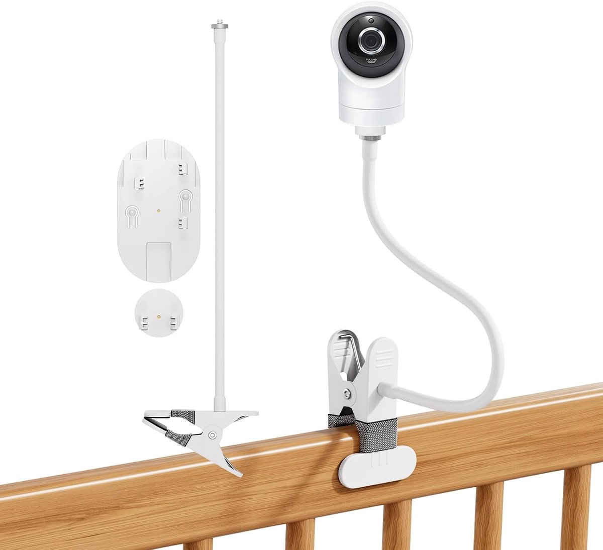 SnelShoppen - Flexibele Babyfoonstandaard Houder voor VTech VM924/VM923 - Compatibele Babymonitorhouder met 1/4 Inch Schroefdraadaansluiting - Ideaal