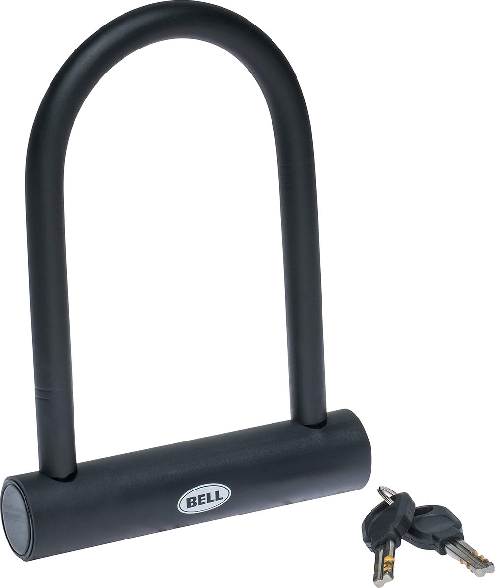 SnelShoppen - Bell Catalyst 200 Mini U Lock Fietsslot - 6" Gehard Staal - Veiligheidsniveau 3/5 - Inclusief 2 Sleutels - Bescherming tegen Krassen - I