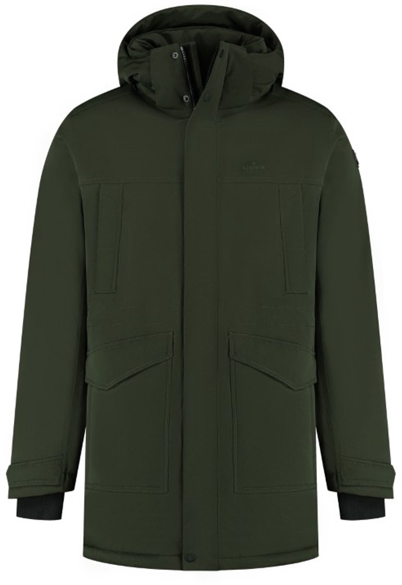 Kjelvik Bink Heren Outdoorjas Groen