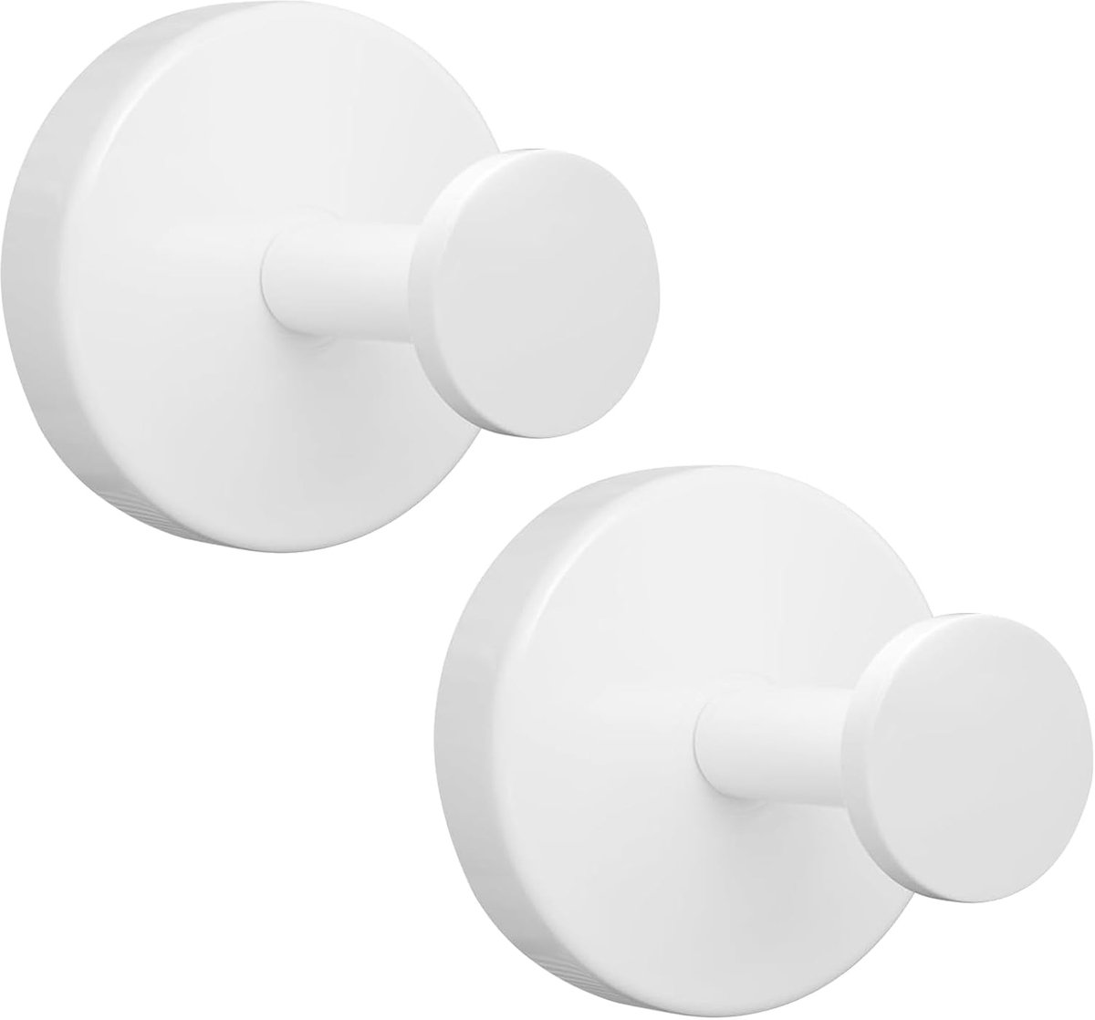 SnelShoppen - 2 Stuks Zuignap Haken, Geen Boren Nodig, Max 3 kg, Herbruikbare Waterdichte Haken voor Badkamer, Keuken, Tegels, Glas, Deur