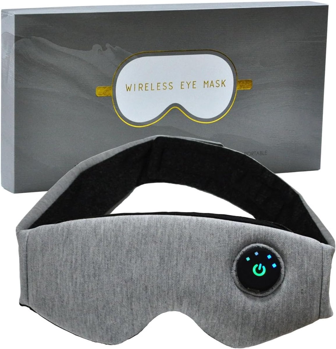 Thijox - Draadloos verwarmd oogmasker voor droge ogen, warm kompres voor blefaritis, stye-oogbehandeling, infrarood technologie, automatische uitschak
