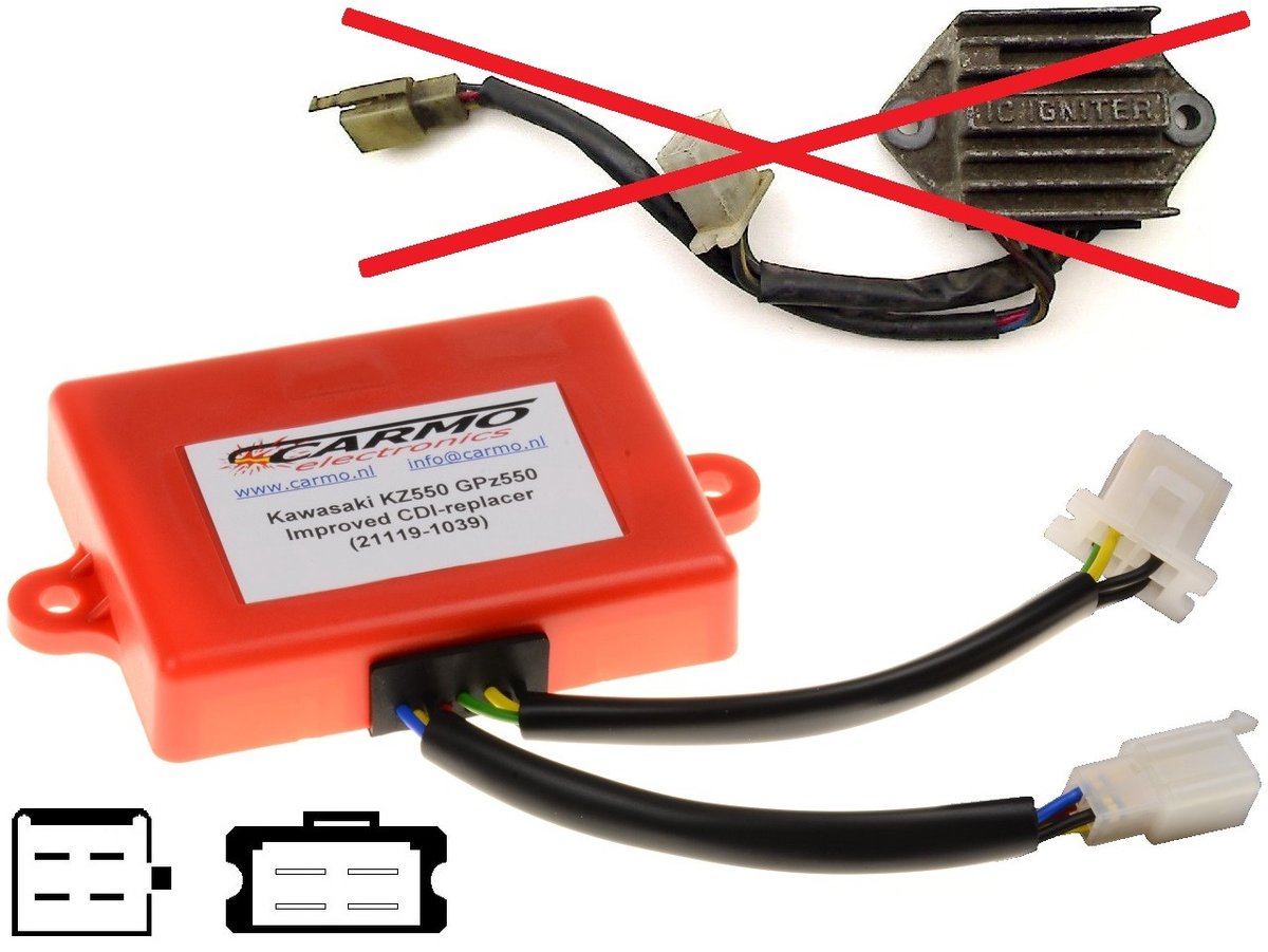 Carmo CARI-KA-Z550-21119-1039 Kawasaki KZ550 ZR550 - ontsteking CDI