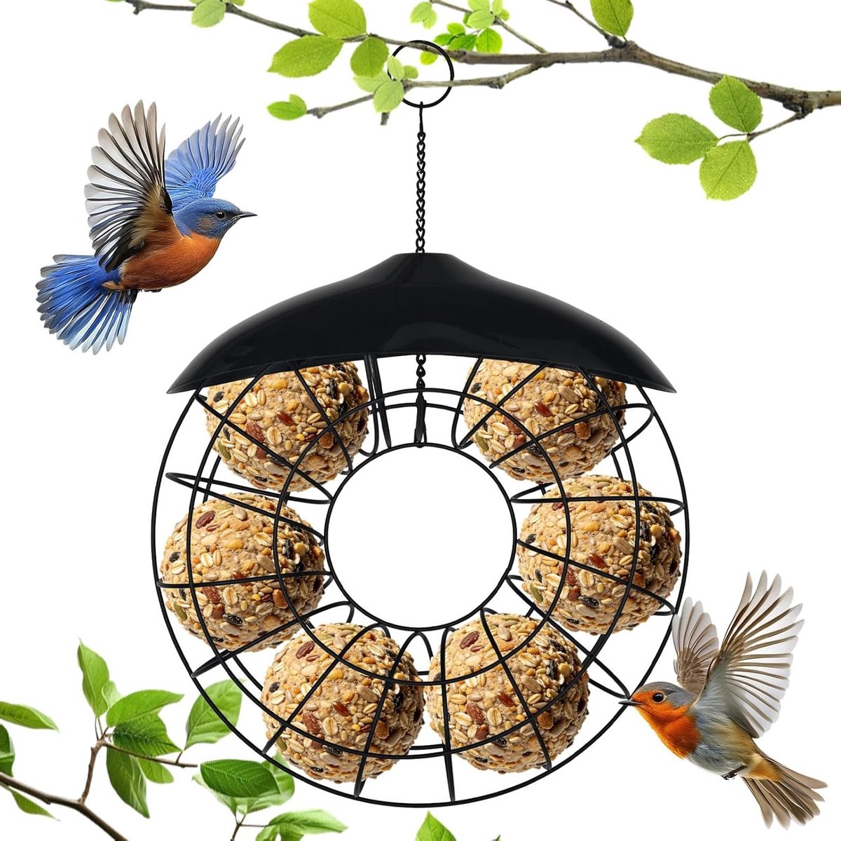 Tit ballhouder voor vogels, voederdispenser voor vogels, hangende vogelvoederstations en vogelvoederaccessoires