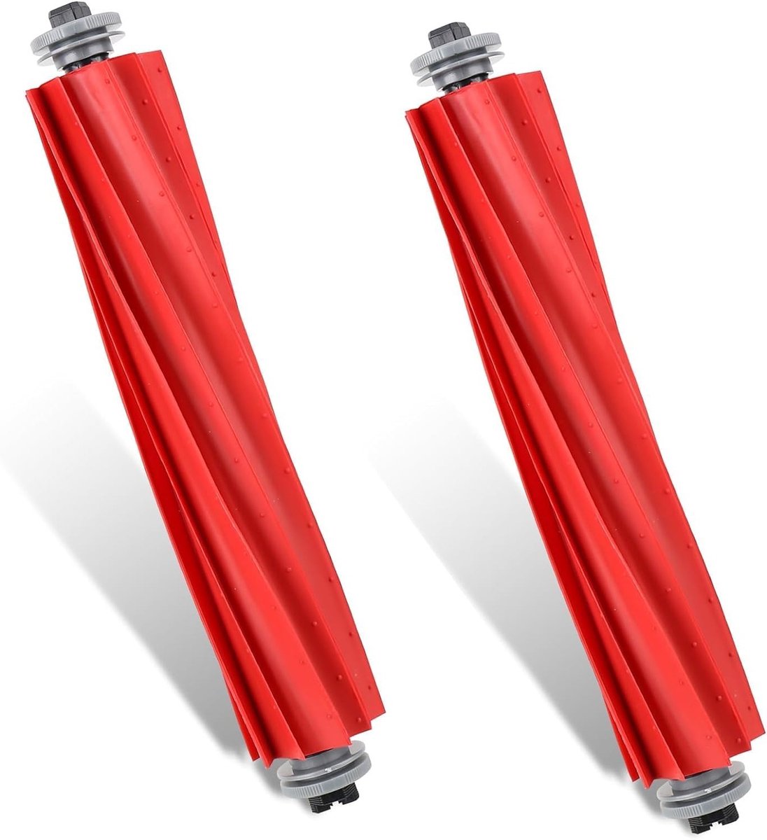2 Stuks Separable Rubber Hoofdborstel Set voor Robotstofzuiger - Vervangende Accessoires voor Efficiënte Reiniging en Onderhoud