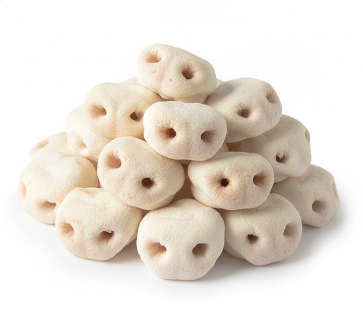 animalking - Gedroogde Varkensneuzen - Kauwsnack voor Honden - 100% Natuurlijk & Graanvrij - Tussendoortje - 50 Stuks