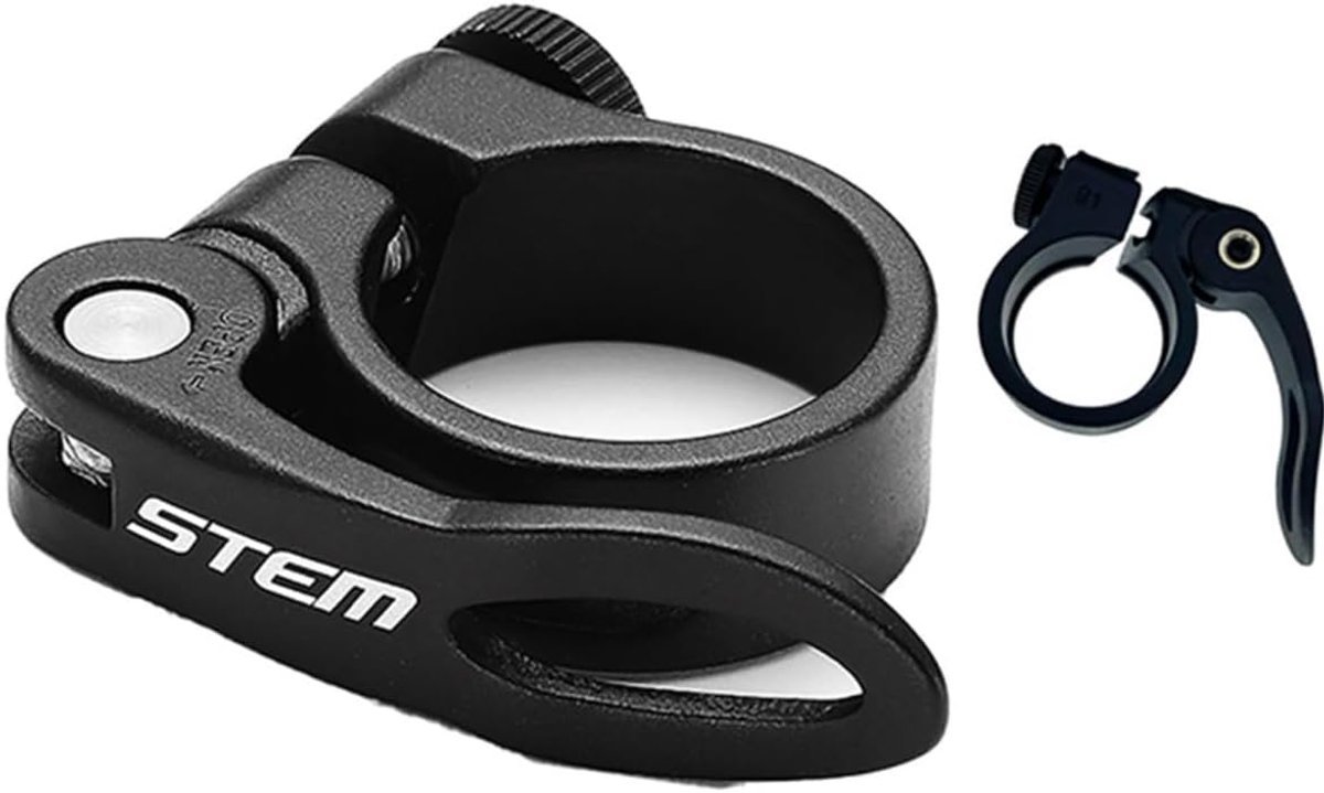 SnelShoppen - Aluminium Alloy Bicycle Seat Clamp 25.4mm - Veilig, Duurzaam en Eenvoudig te Installeren voor MTB en Racefietsen