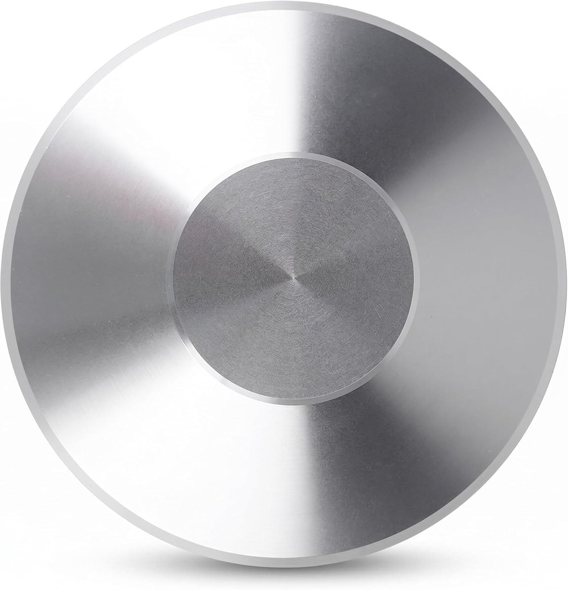 SnelShoppen - LP Record Player Stabilizer Gewicht Klem Zwart (Zilver) - Duurzaam Aluminium, Lichtgewicht, Hoge Precisie voor Verbeterde Geluidskwalite