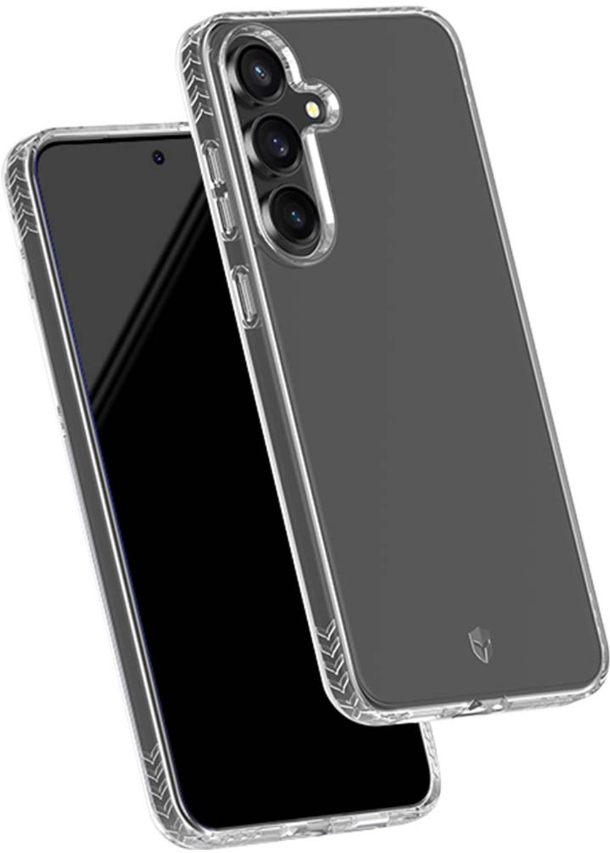 Force Case, Hoesje geschikt voor Galaxy S25 FE Schokbestendige Bescherming 3m met Opstaande Randen, Transparant