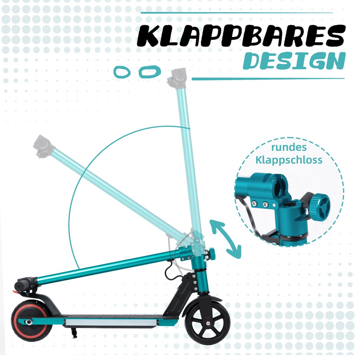 FloraGrace Kinderstep Elektrisch En Opvouwbaar Inch Aluminium – Met Verlichting Display En Dubbele Rem Groen
