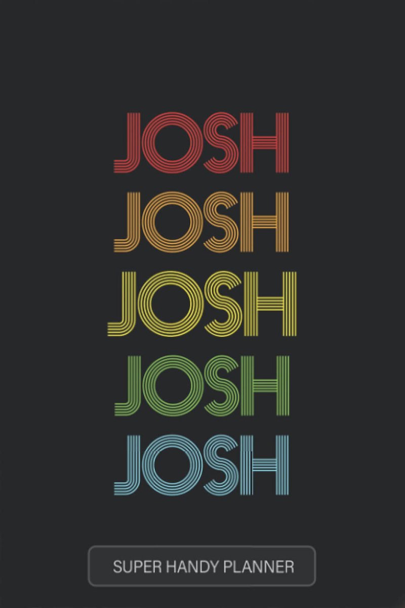 SnelShoppen - Josh Gepersonaliseerd Cadeau Planner Kalender Notitieboek Journal - Perfect voor Organiseren, Notities, Dagelijks Gebruik, A5 Formaat, B