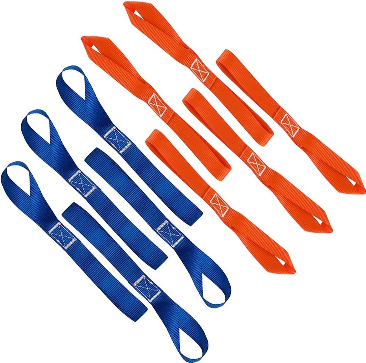SnelShoppen - 10 stuks Lashing Straps met Zachte Lussen, 454 kg Laadcapaciteit, Robuuste Bevestigingsriemen voor Motor, ATV, UTV en Tuinapparatuur