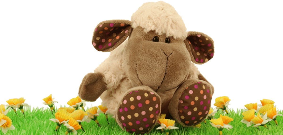 Lamb curly handpuppet 20cm - Handpop schaap - handpop -
