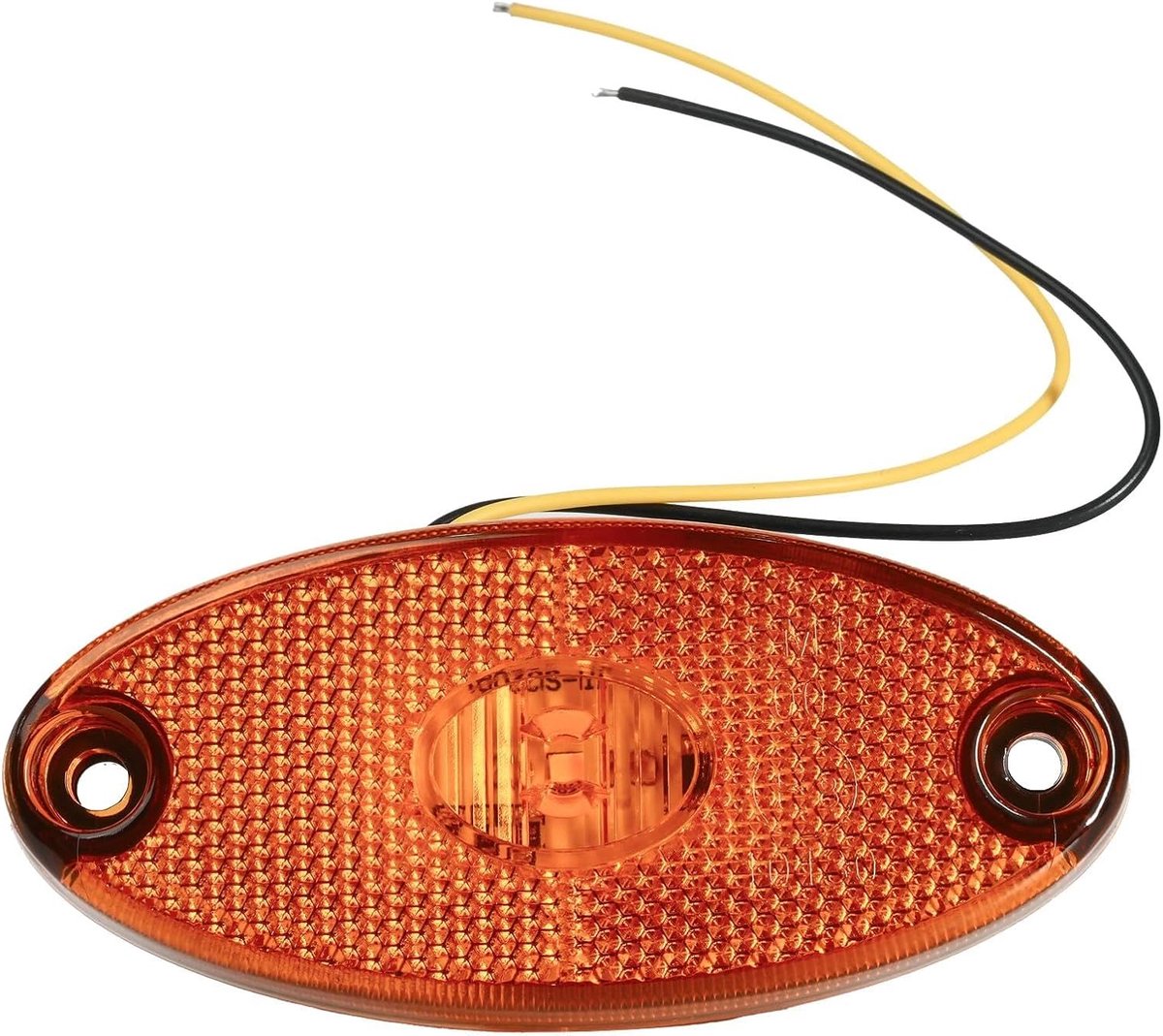 SnelShoppen - LED Trailer Template Lights 12V Amber IP65 Waterproof Side Marker Lamp voor Trailer, Truck, Van, Bus, Motorhome, Compact 100 x 45mm