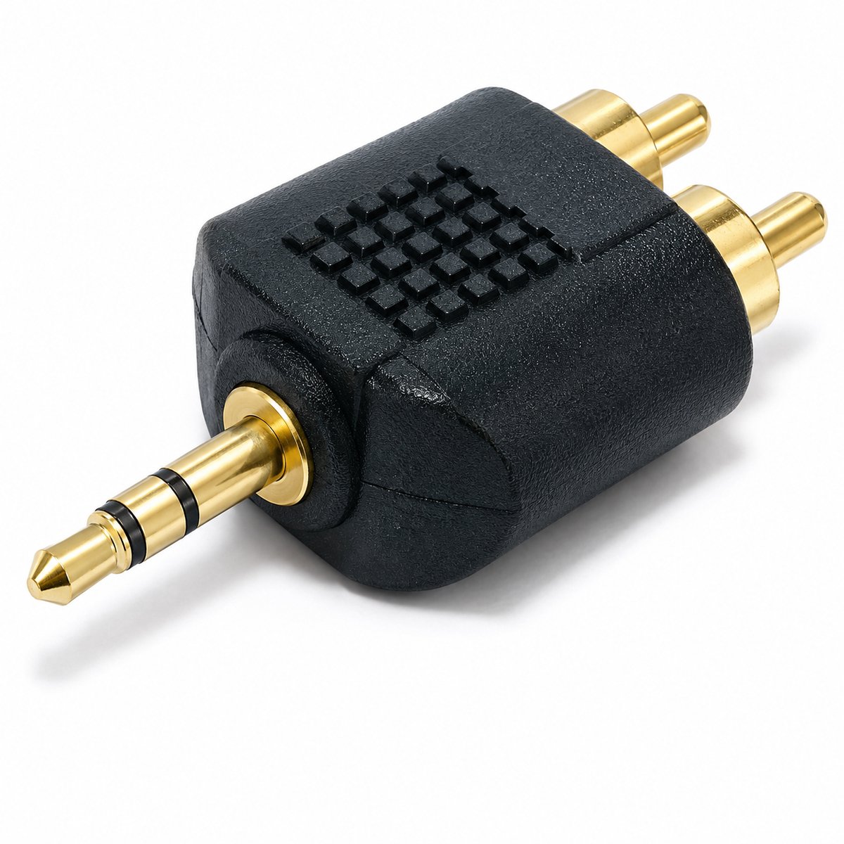 3.5 mm stereo plug naar 2x RCA audio adapterstekker,1.5 m