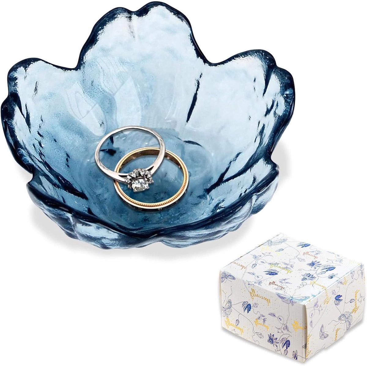 SnelShoppen - Unieke sieradenbox voor vrouwen - Bloemen ontwerp - 8 cm - Perfecte verjaardagscadeau - Decoratieve ringhouder - Aesthetic kameraccessoi