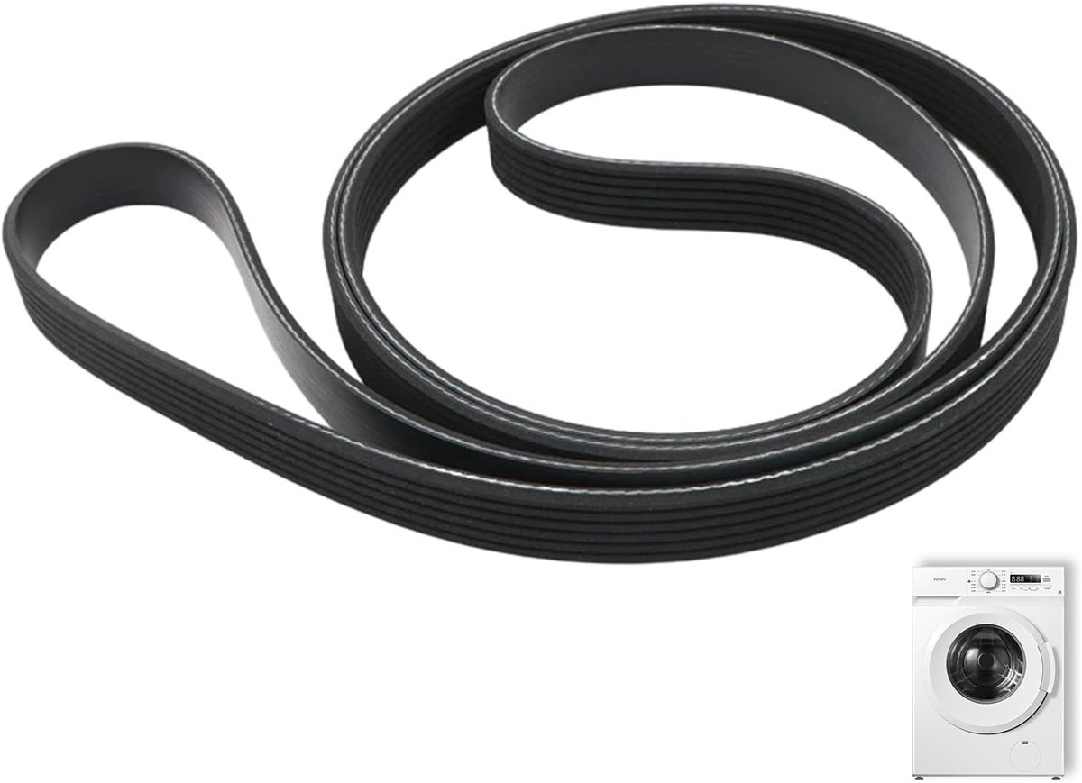 SnelShoppen - V-riem Aandrijfriem 7PH 1971, Vervangende Riem voor Wasdroger, Geschikt voor Electrolux en AEG, Originele Code 1366033007, Duurzaam en B