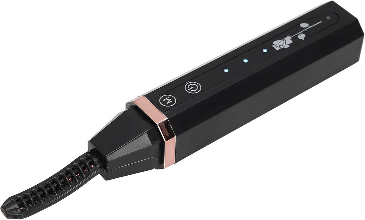 SnelShoppen - Elektrische Wimperkruller, 5V 2W Draagbare Wimperkruller met 3 Temperatuurstanden, USB Oplaadbare Wimperkruller voor Beauty (Zwart)