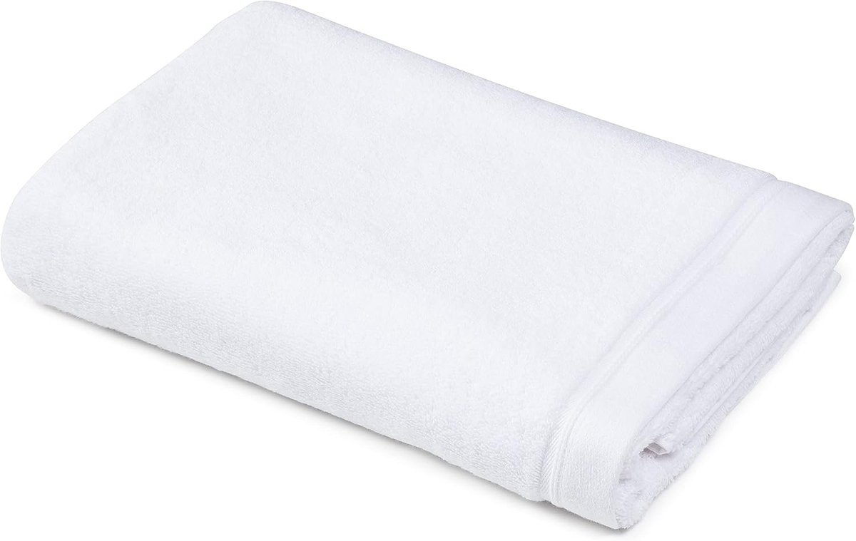 SnelShoppen - Premium Badhanddoek 70 x 140 cm, 100% Biokatoen, Luxe 580 g/m², Wit, Ideaal voor Thuis, Sport, Zwemmen en Wellness