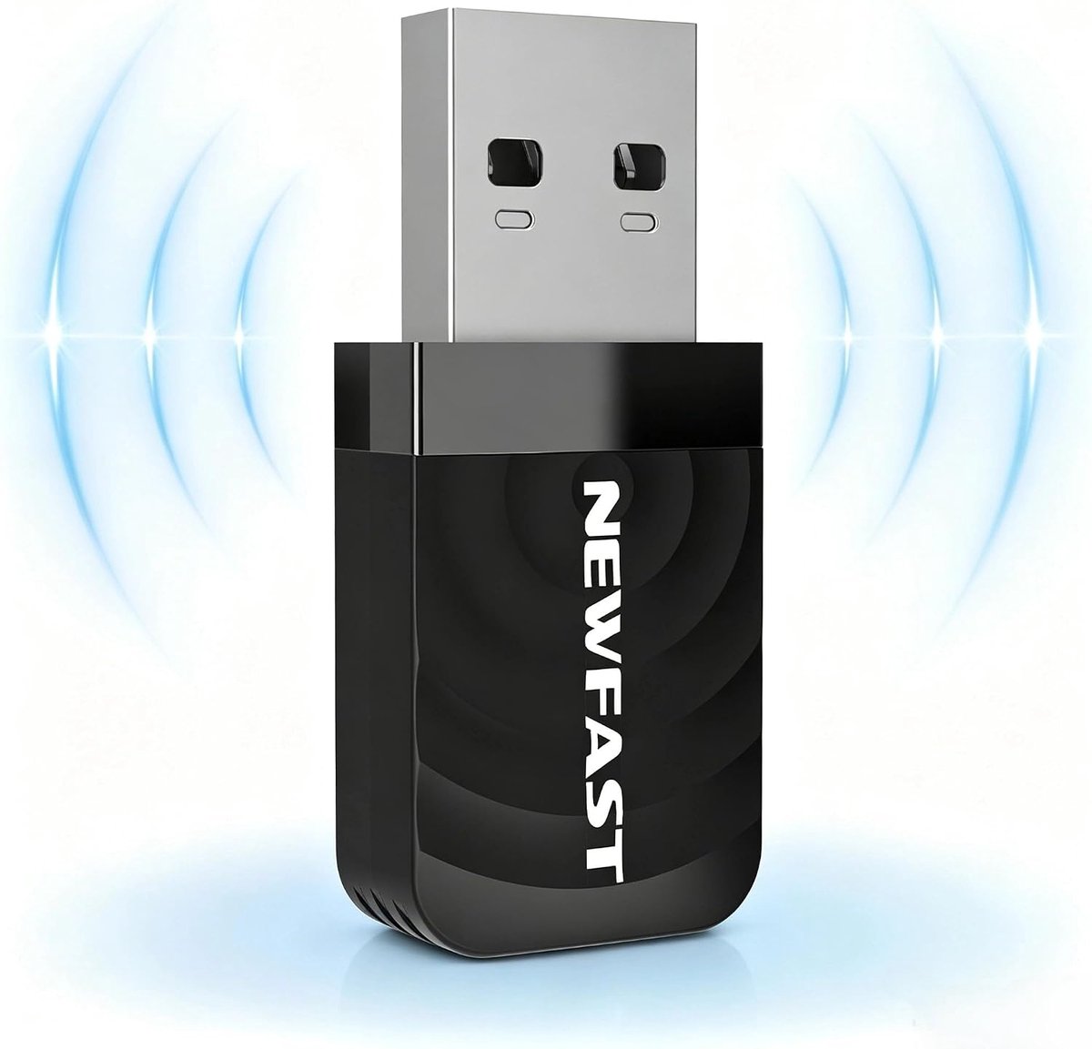 SnelShoppen - Dual Band WiFi USB Adapter 1300Mbps voor PC/Laptop, 2.4GHz/5GHz AC1300, Compatibel met Windows 11/10/8/7/XP en Mac, Snelle Wifi Stick vo