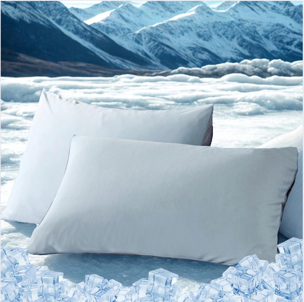 Thijox - Verkoelende Kussenslopen Set van 2 - 50x70 cm - Aangenaam Koel, Ademend, Wasmachi