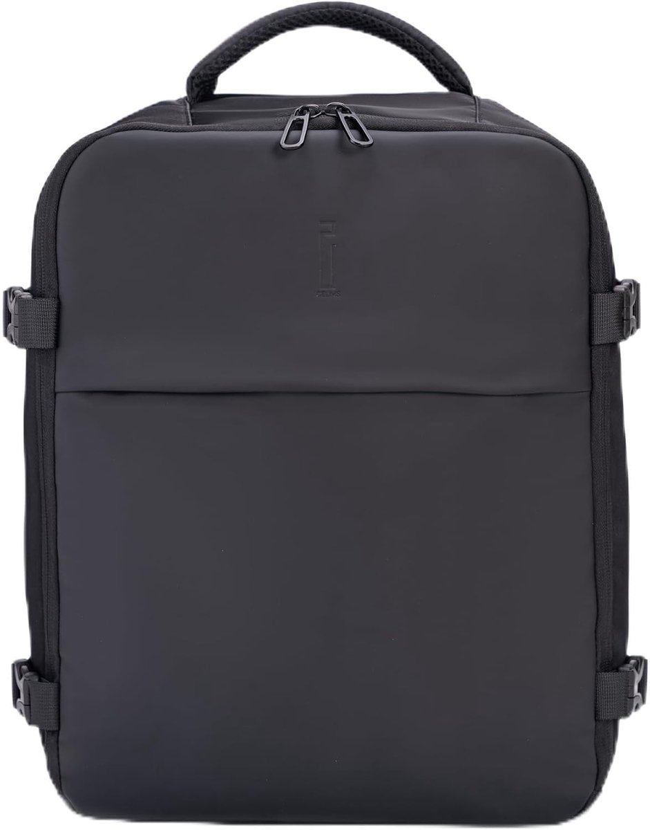 SnelShoppen - Cabin Travel Backpack 40x30x20 cm | Handbagage | Waterdicht en Robuust | Zwart | Perfect voor Vliegreizen en Weekendjes Weg