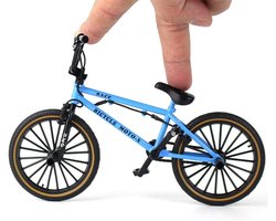 SnelShoppen - Mini BMX Finger Bike - Metaal Mountainbike Model - 1:8 Schaal - Duurzaam en Veilig Speelgoed voor Kinderen - Decoratie en Speelplezier -