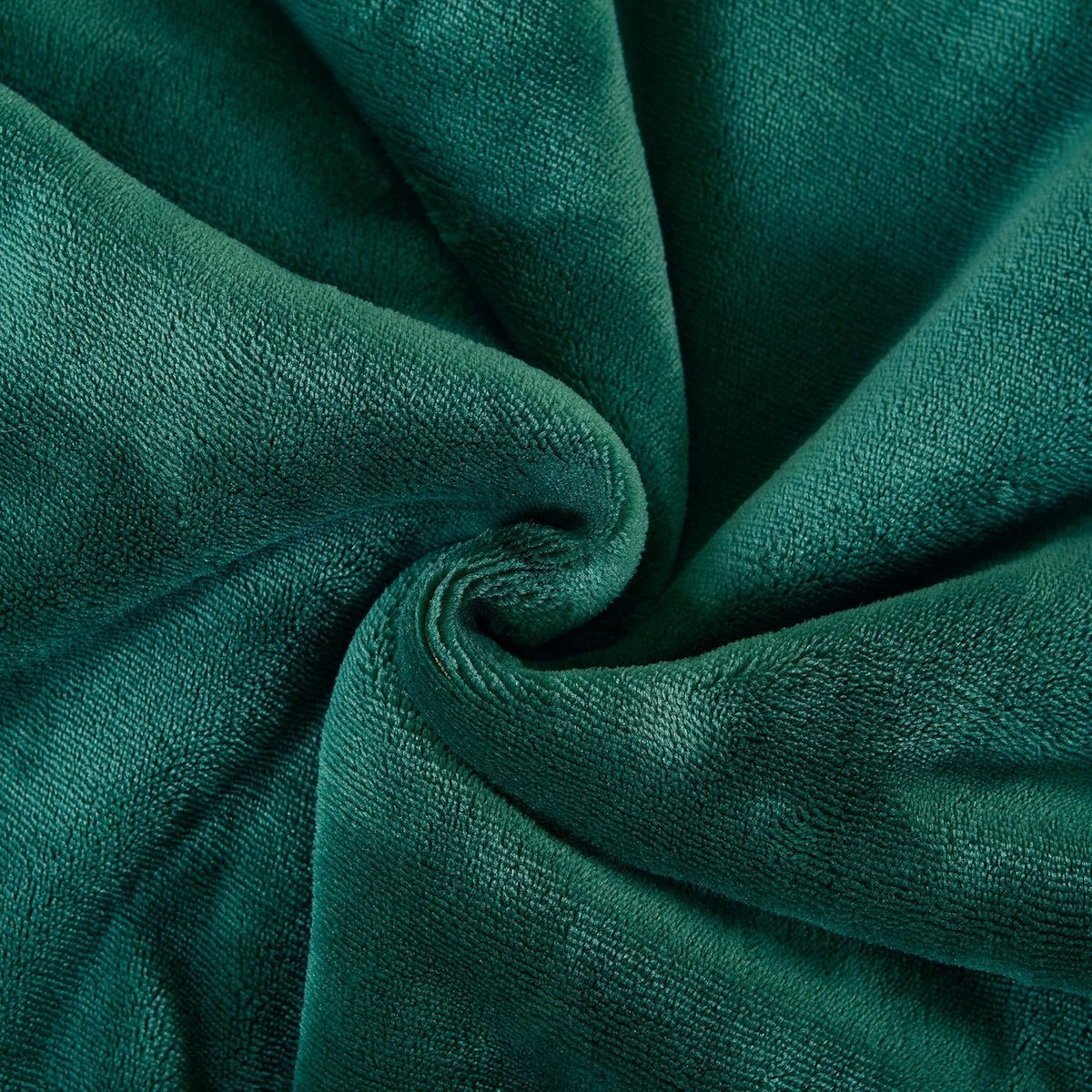 SnelShoppen - Sherpa Dekbedovertrek Groen Dubbelzijdig Knuffel Dekentje, Extra Dikke en Warme Sofa Dekens, 150 x 200 cm, Super Fleece Deken voor Bank