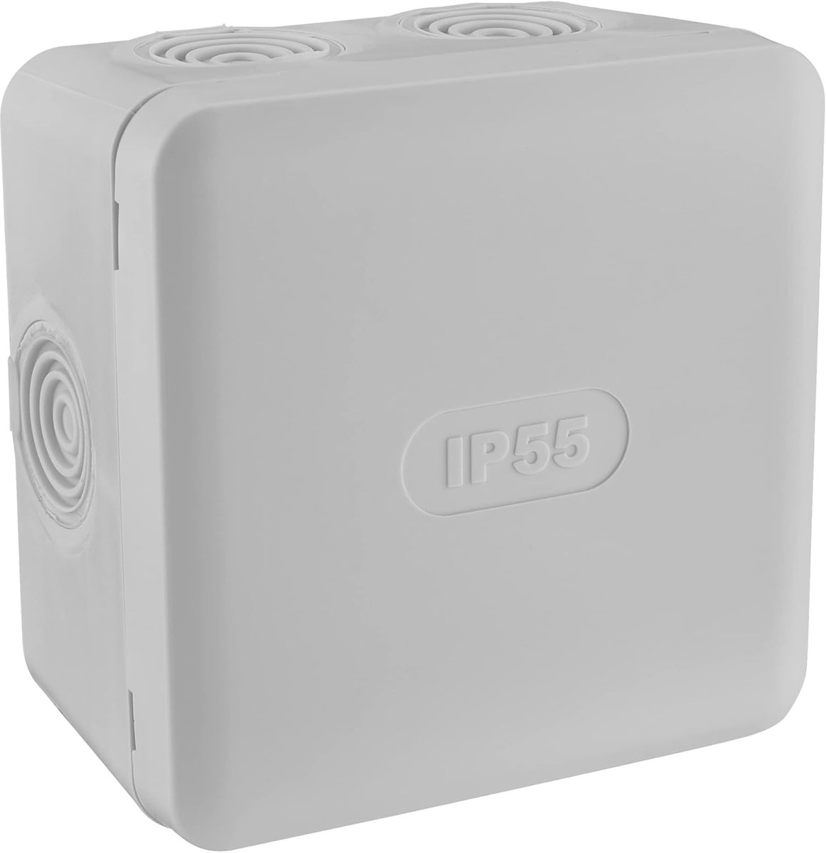 SnelShoppen - Waterdichte Elektrische Aansluitdoos IP55, 85 x 85 mm, Voor Binnen en Buiten, Ideaal voor Garage, Kelder en Tuin