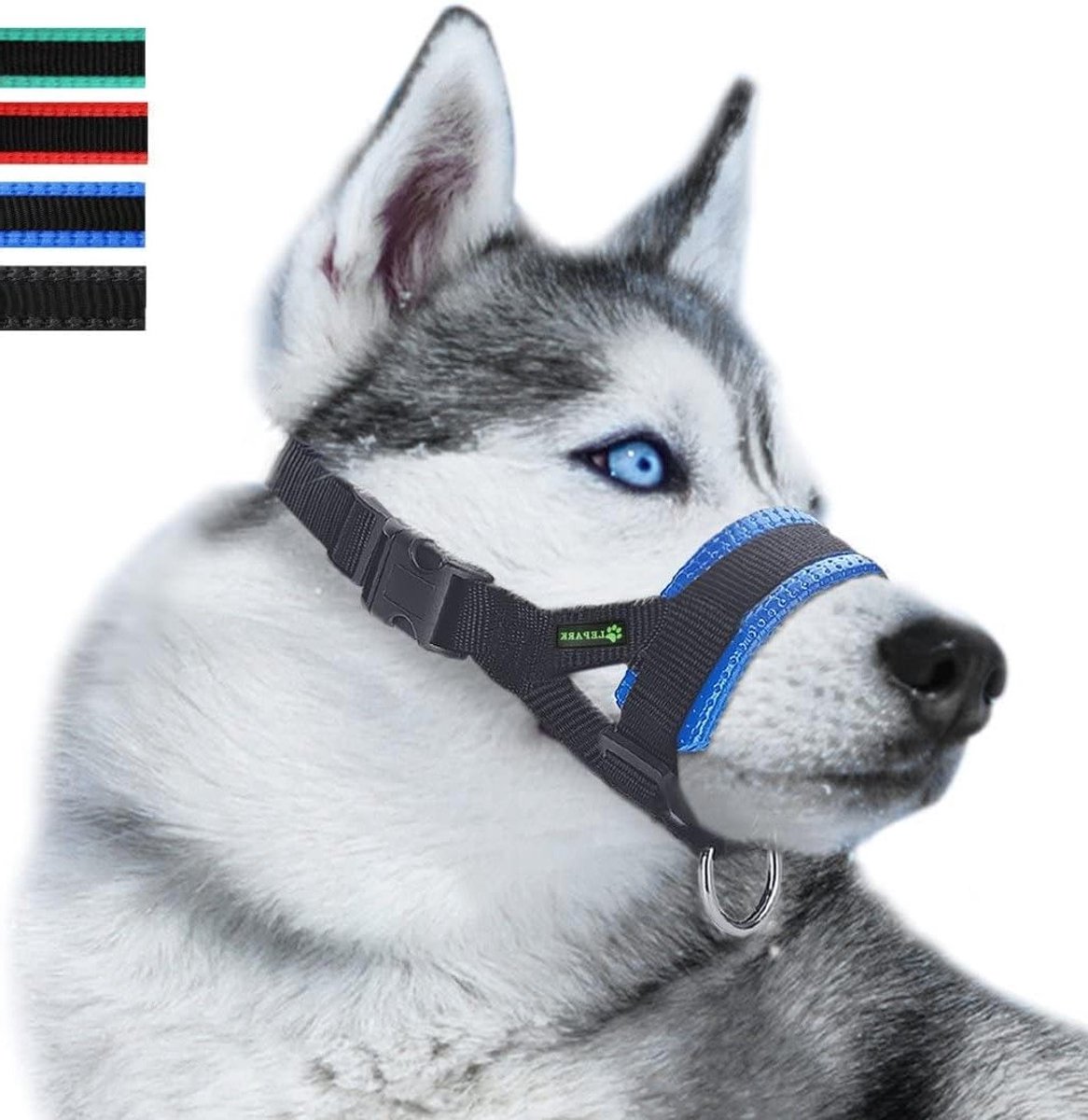 Duurzame en verstelbare muilkorf voor kleine, middelgrote en grote honden om bijten, kauwen en blaffen te voorkomen, geschikt voor dagelijks gebruik