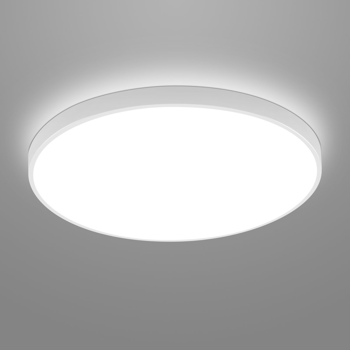 Riserva LED Plafondlamp Rond - 24W - 2700 lm - 6500K Koud Wit - Ø27 cm - Witte Spatwaterdichte LED Plafondlamp voor Badkamer, Keuken en Woonkamer