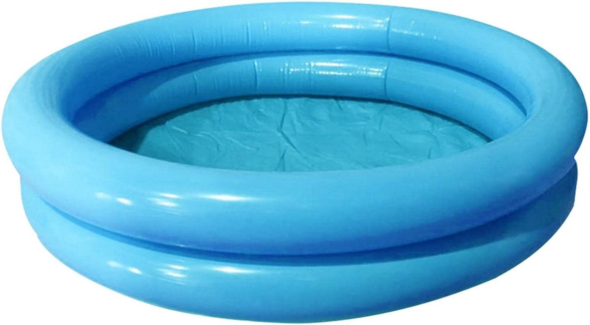 Opblaasbaar peuterbad, opblaasbaar zwembad, familiezwembaden, 2 ringen opblaasbaar peuterbad waterspeelgoed voor binnen-buitenzwembad, 23,7 * 19,7 inch (blauw)