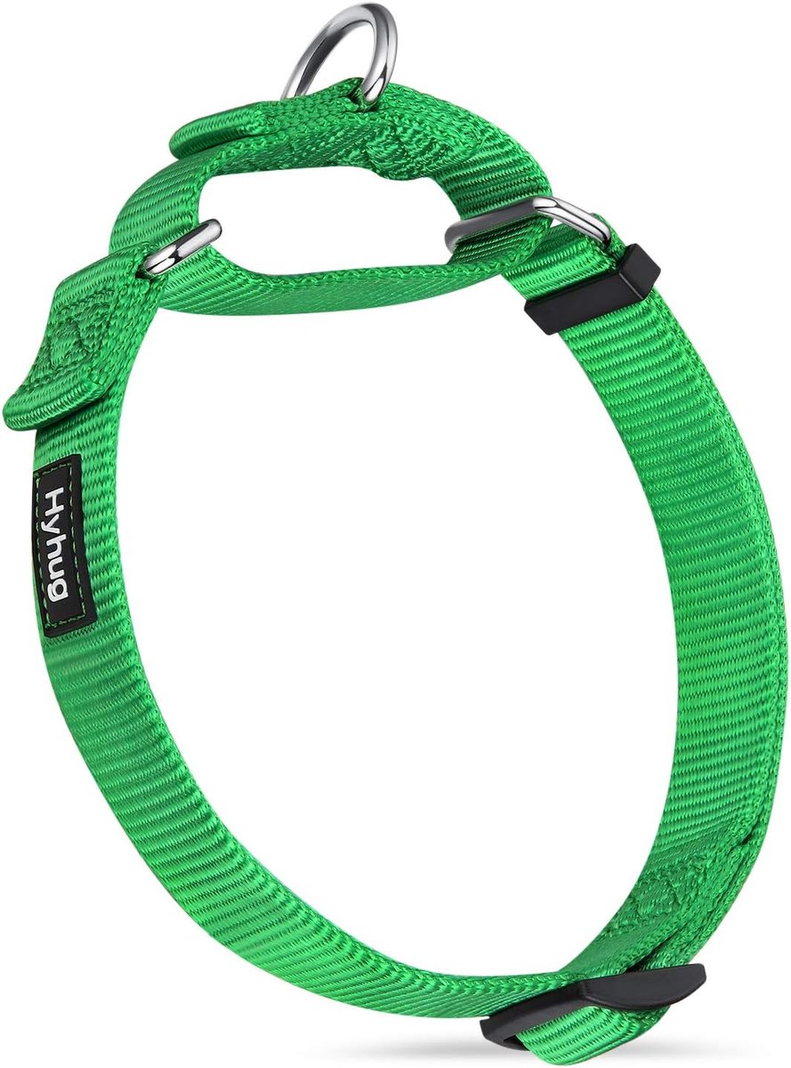 SnelShoppen - Hyhug Duurzame Nylon Choke Halsband voor Honden - Verstelbaar van 34 cm tot 50 cm - Geschikt voor Kleine, Medium en Grote Honden - Licht