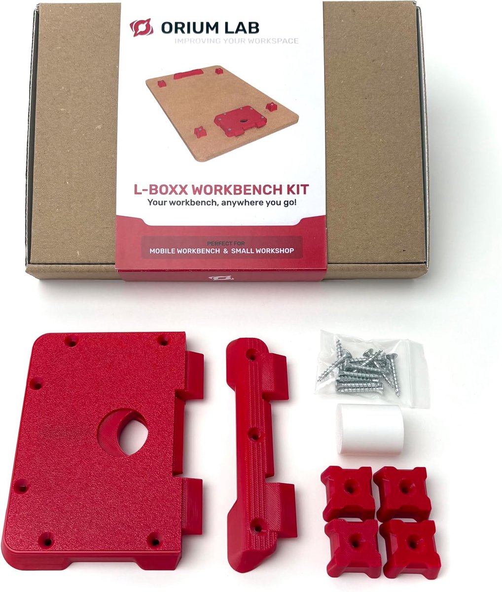 SnelShoppen - L-BOXX Mobile Workbench Creation Kit - Multifunctionele Werkbank - Werkblad voor L-BOXX - Compleet Set voor Installatie - Stabiel en Fun