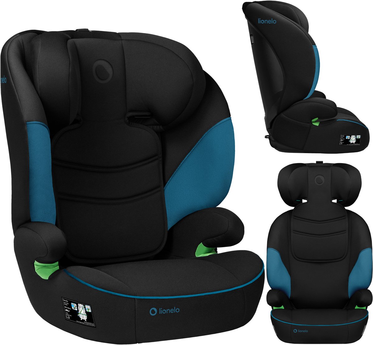 lionelo Autostoel Lars i-Size Green Turquoise