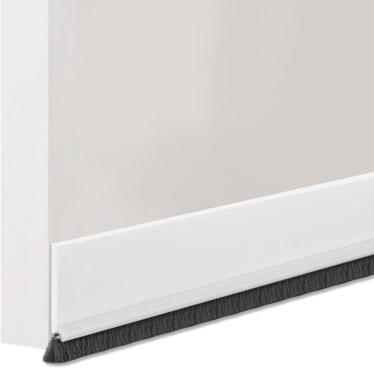 SnelShoppen - 100cm Deur Onder Seal Borstel, Zelfklevende Deurafdichting, Dichtingsborstel voor Geluiddemping, 52mm Breed, Voor Effectieve Tocht- en S