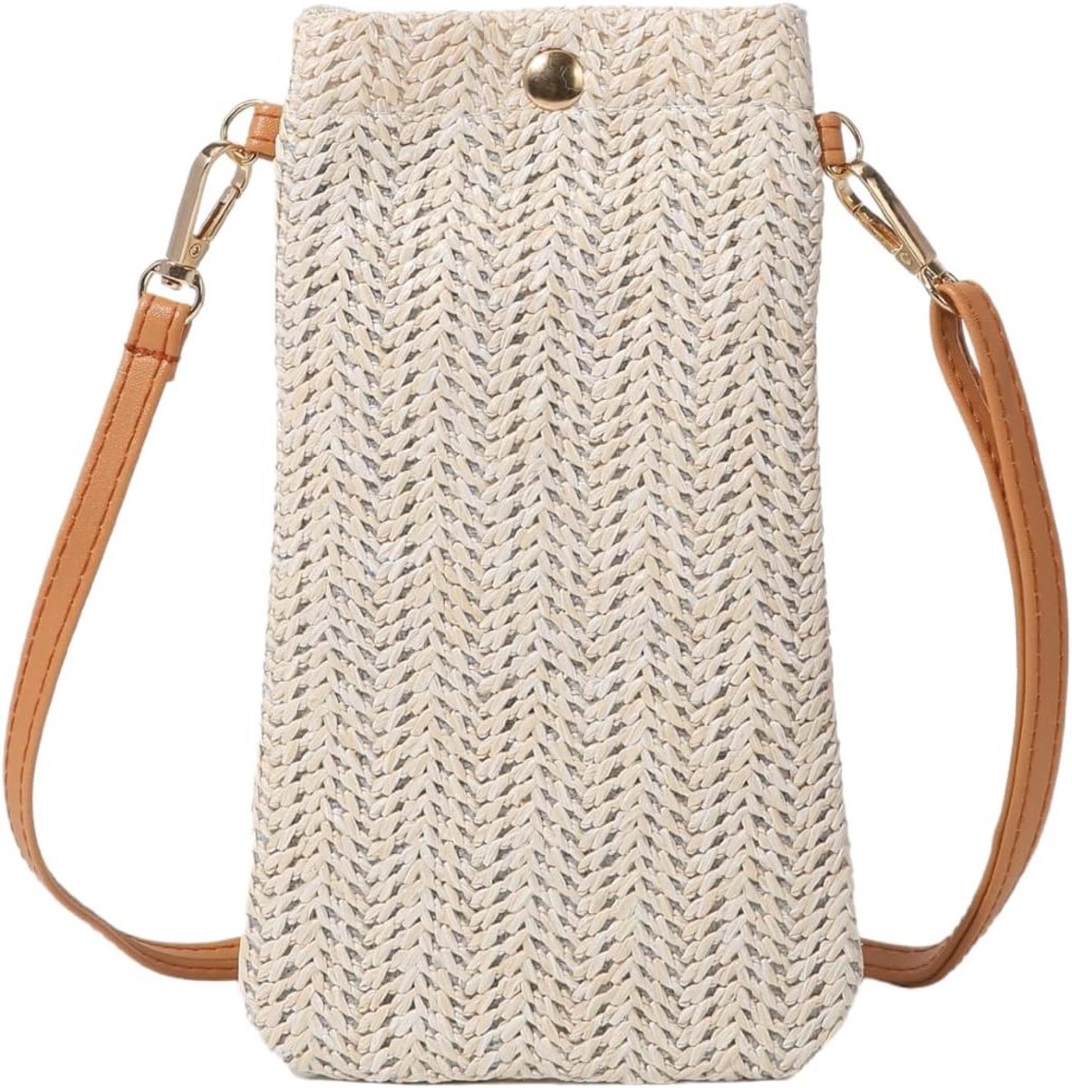 Dames Telefoon Tas, Schoudertas voor Strand, Verstelbare Schouderriem, Compact en Stijlvol, 20cm*12cm*1cm