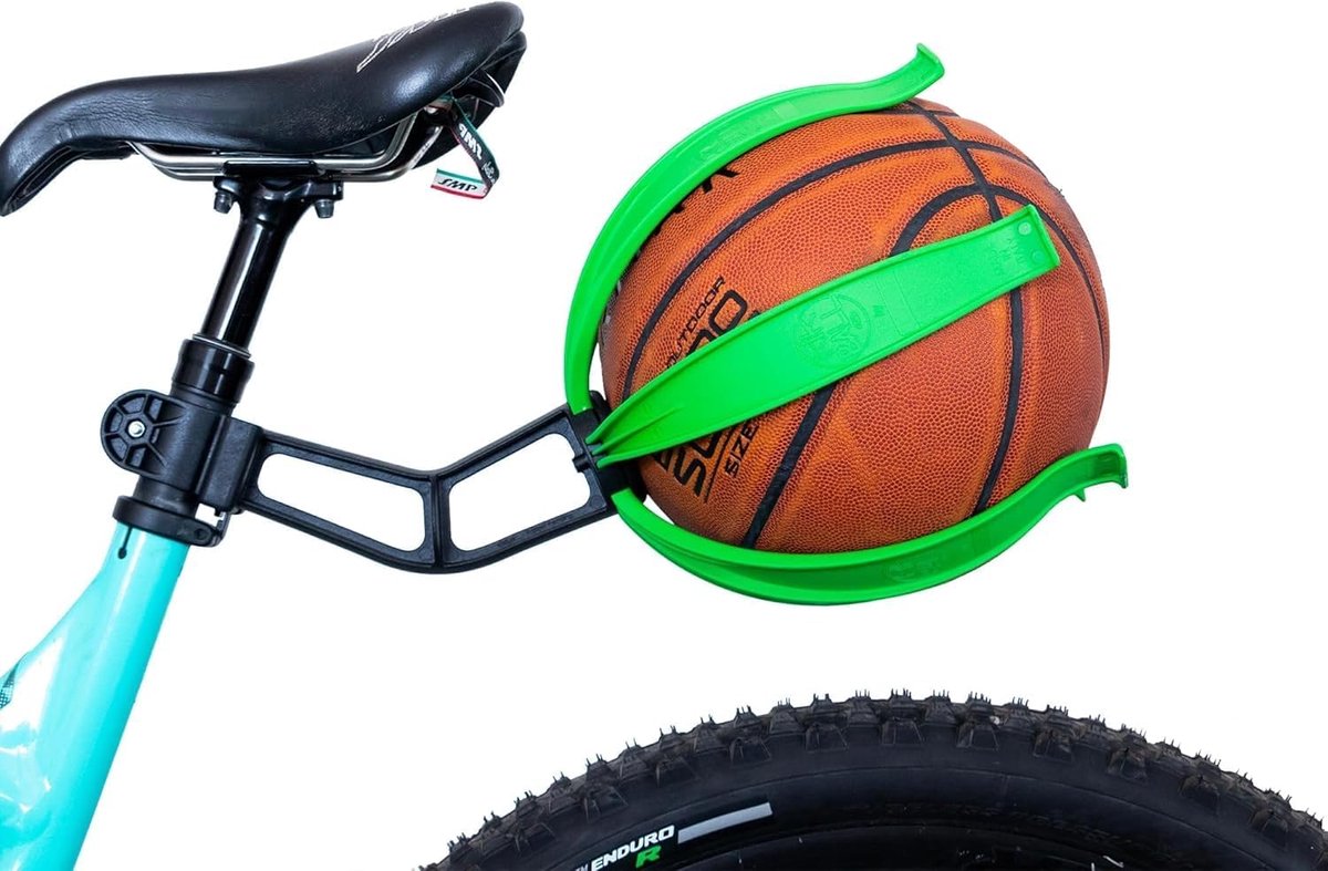 SnelShoppen - Fietsbalhouder - Veiligheidsaccessoire voor Voetbal, Volleybal, Basketbal en Rugby - Innovatieve Ballenhouder voor Op de Fiets - Stabiel