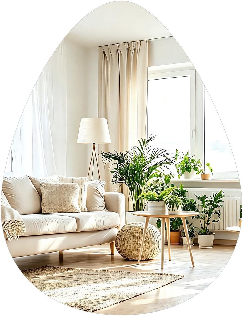 Elegante Wandspiegel van Glas voor Thuisdecoratie, Perfect voor Badkamer en Slaapkamer