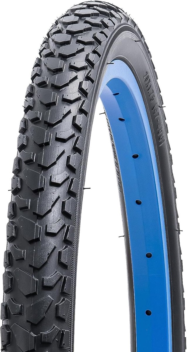 SnelShoppen - 20 x 1.75 Inch Vouwbare MTB Fietbanden - 20 Inch Tyres Geschikt voor Mountain/City/Road Bikes - 47-406 Fietsketting Vervangend