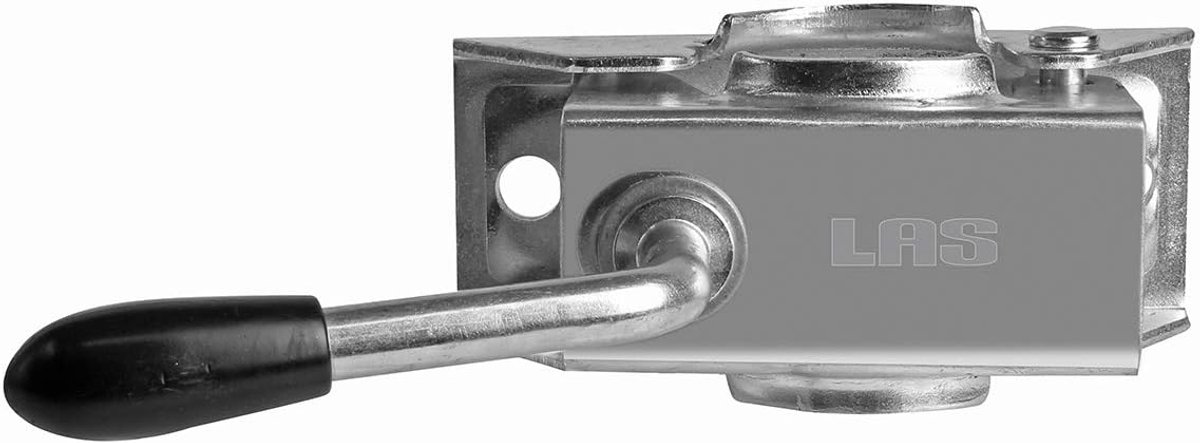 SnelShoppen - Supportwielhouder met Toggle Lock, Ø 4.8 cm, Stalen Opbergsteun, Zwart voor Tuin, Camping en Vervoer