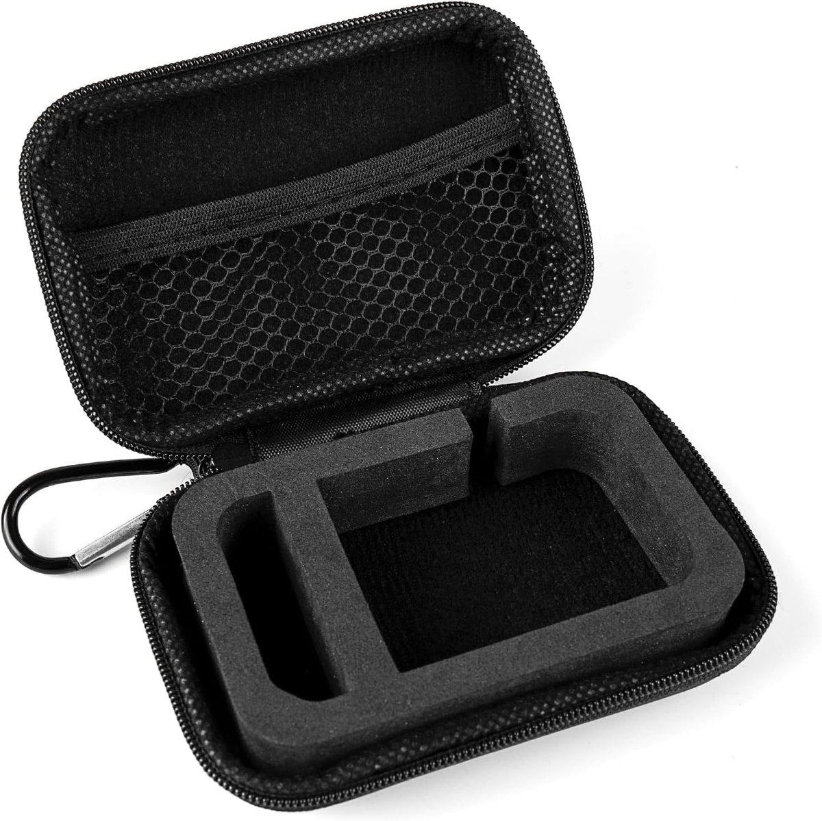 SnelShoppen - CCZ ZC02 Earbuds Case met Carabiner, EVA IEM Case voor In-Ear Monitoren, Reisopslag Tas, Lichtgewicht Bescherming voor KZ ZS10 Pro, CCZ