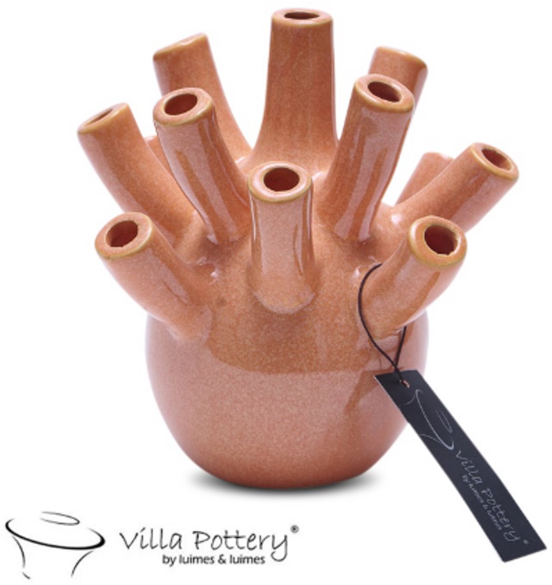 Vaas - Villa Pottery - Woondecoratie - Keramiek - Decoratie - Voorjaarscollectie - Waterdicht - Pinokkio 1_1 Orange