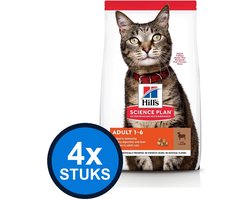 4x Hill's - Science Plan cat adult lamb 1,5kg - Kattenvoer - 1.5 kg