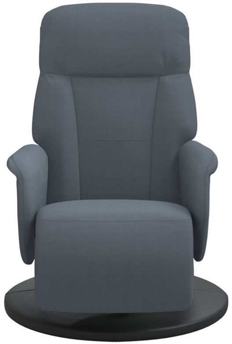 Fauteuil – Relaxfauteuil – Leunstoel – Accentstoel – Loungestoel – Donkergrijs – Massief H