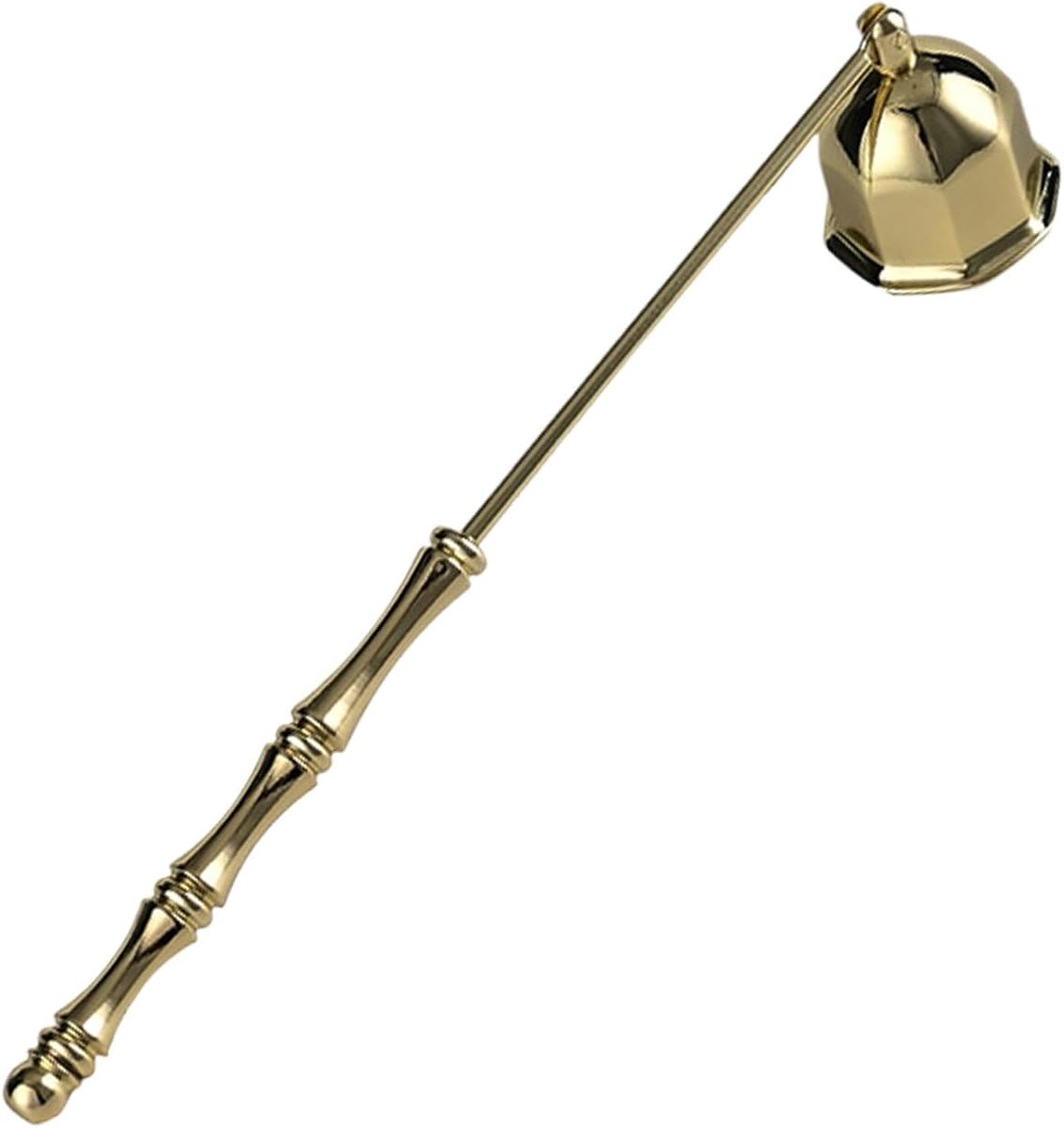 Kaarsblusser Klokvorm - Kaarsaccessoire - Veilig Doen - Stofvrij - 18 cm - Goud